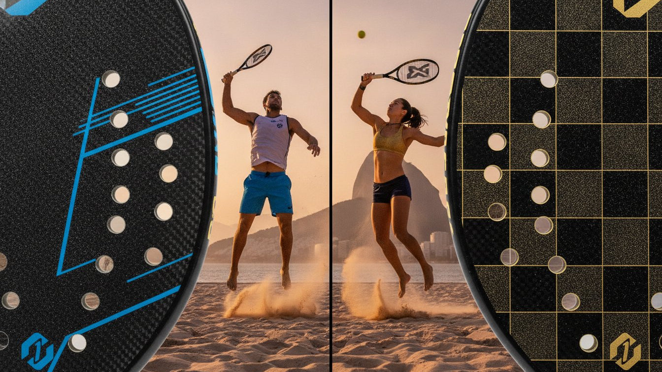 Diferença Carbono 3K e 12K na Raquete de Beach Tennis: Guia Completo 2026