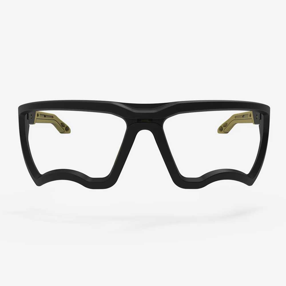 Óculos de Proteção para Pickleball Kitchen Blockers sem lentes Preto vista frontal.