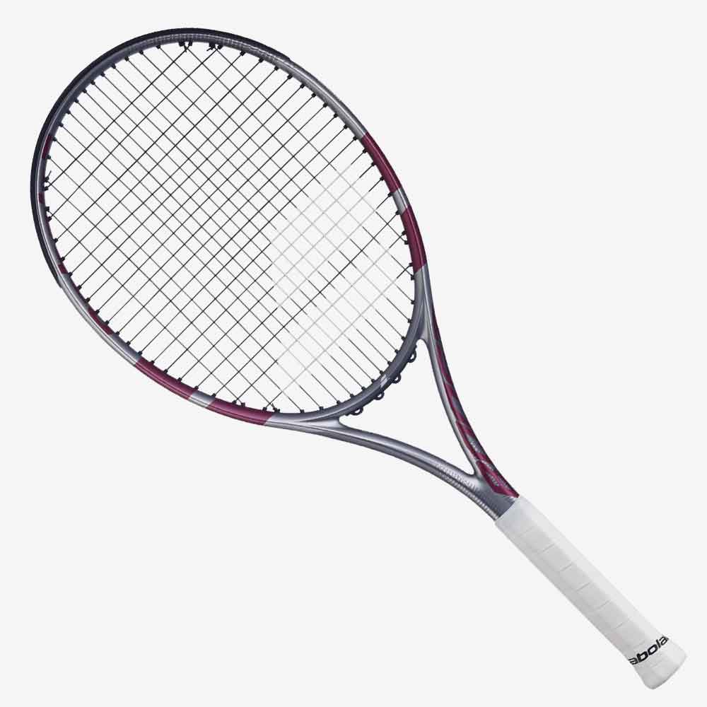 Raquete de Tênis Babolat Boost Aero 102 cor Vinho em vista frontal.