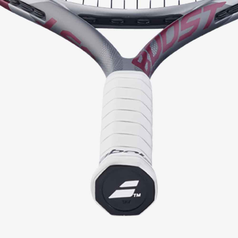 Detalhe da empunhadura da Raquete de Tênis Babolat Boost Aero 102 cor Vinho.