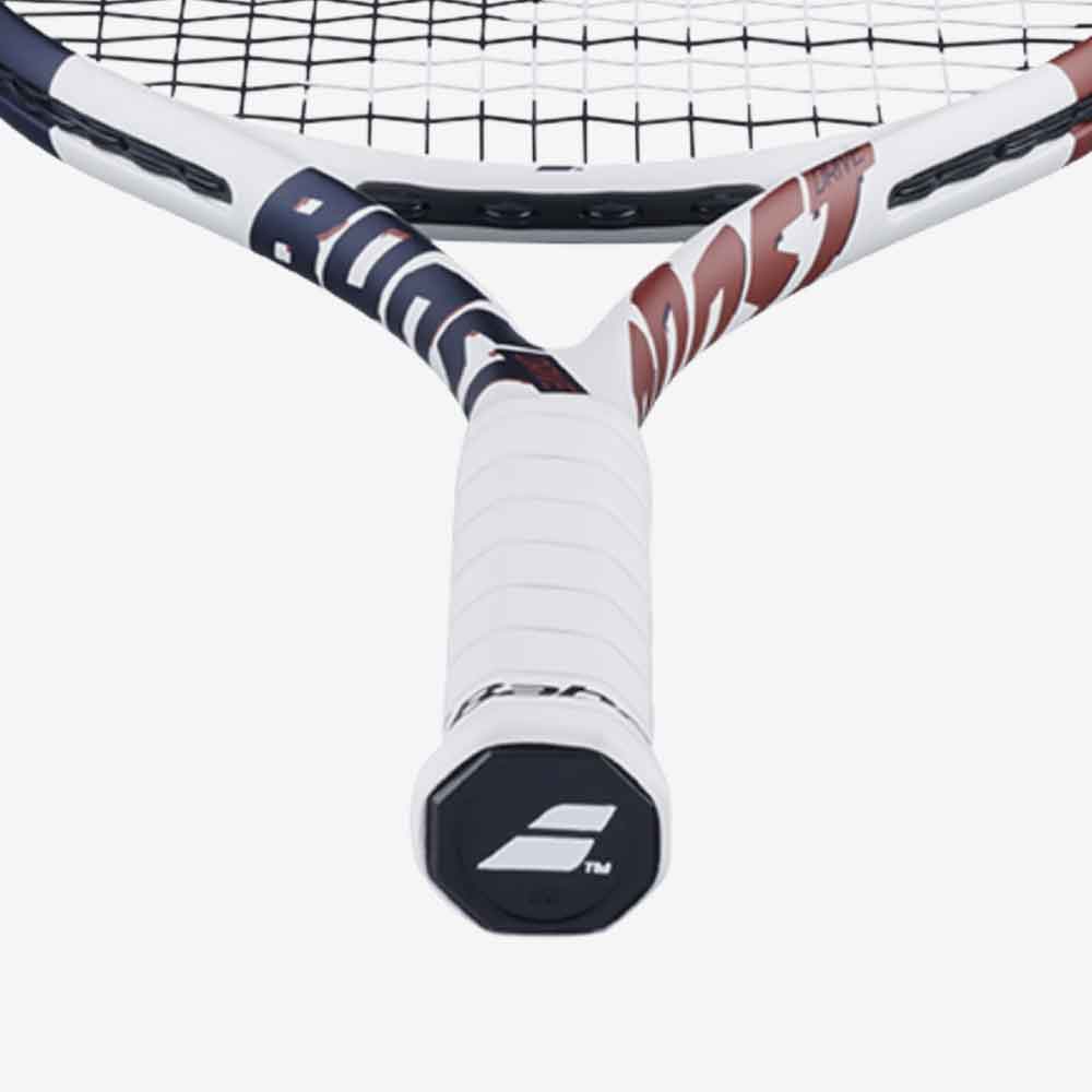 Detalhe da empunhadura da Raquete de tênis Babolat Boost Drive White 105 de 260g.