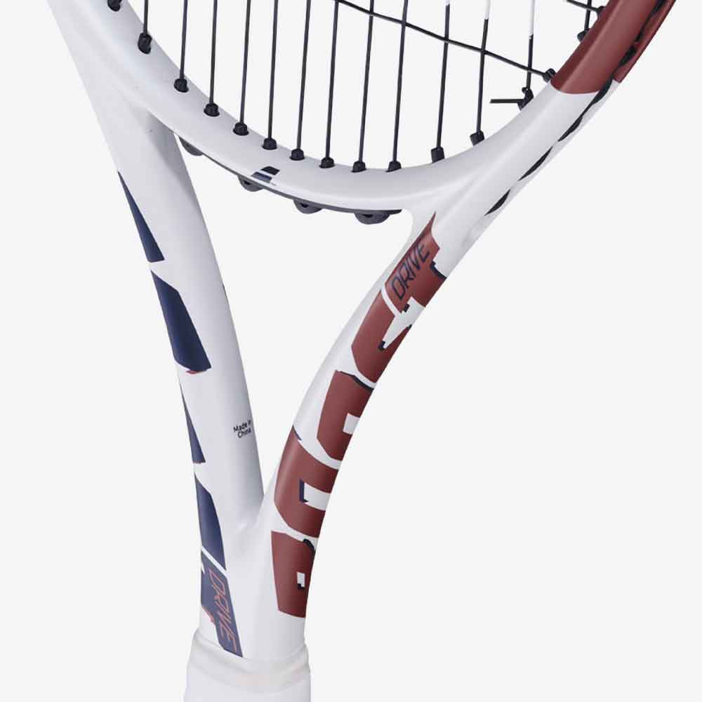 Detalhe do coração da Detalhe da empunhadura da Raquete de tênis Babolat Boost Drive White 105 de 260g.