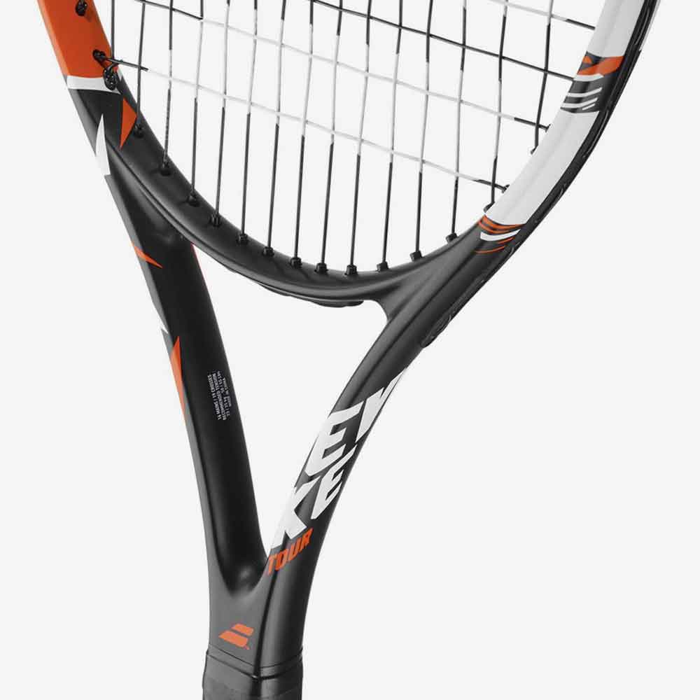 Detalhe coração da Raquete de tênis Babolat Evoke Tour 105 de 275g.