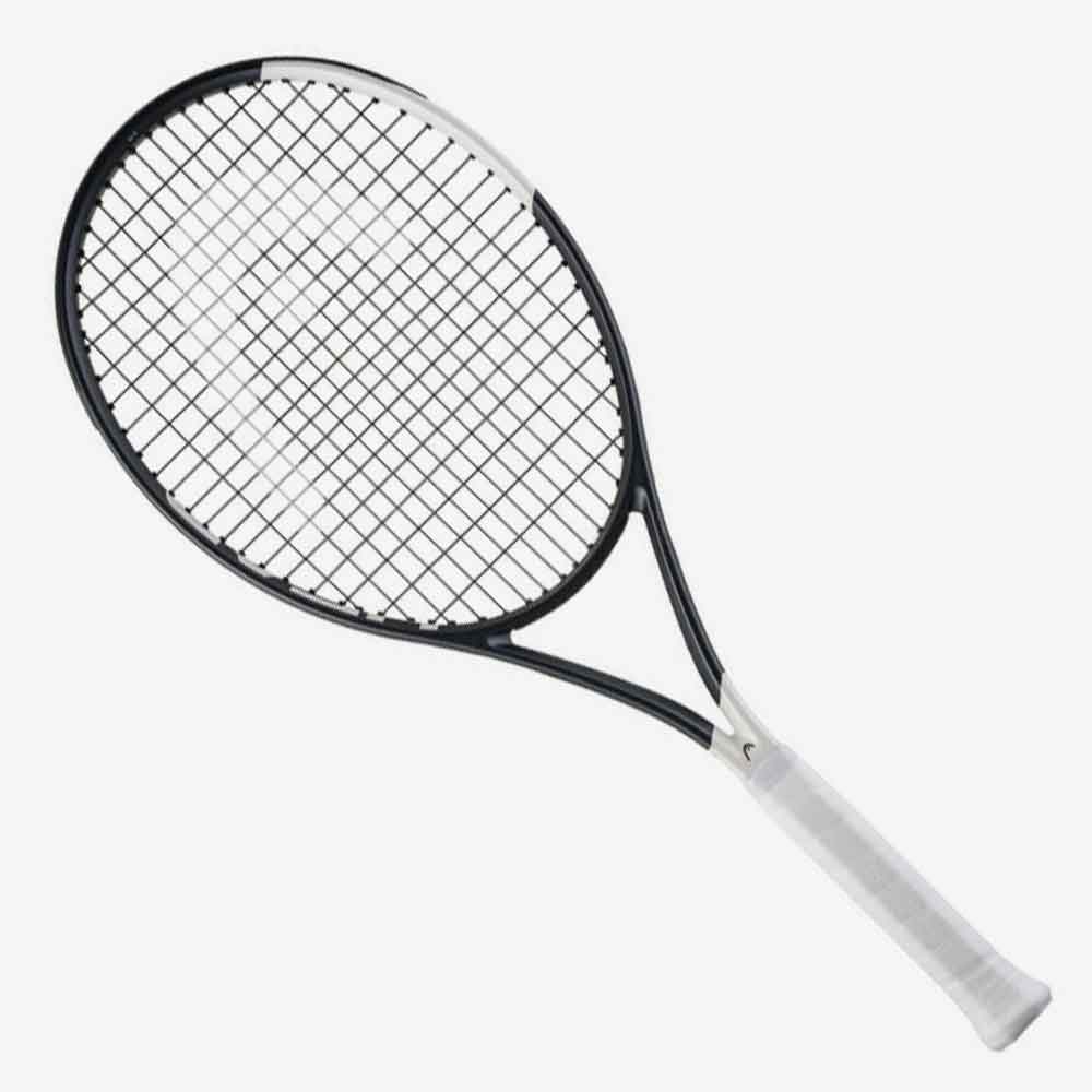 Visão frontal da raquete Head Speed MP NEW preta e branca 2026.