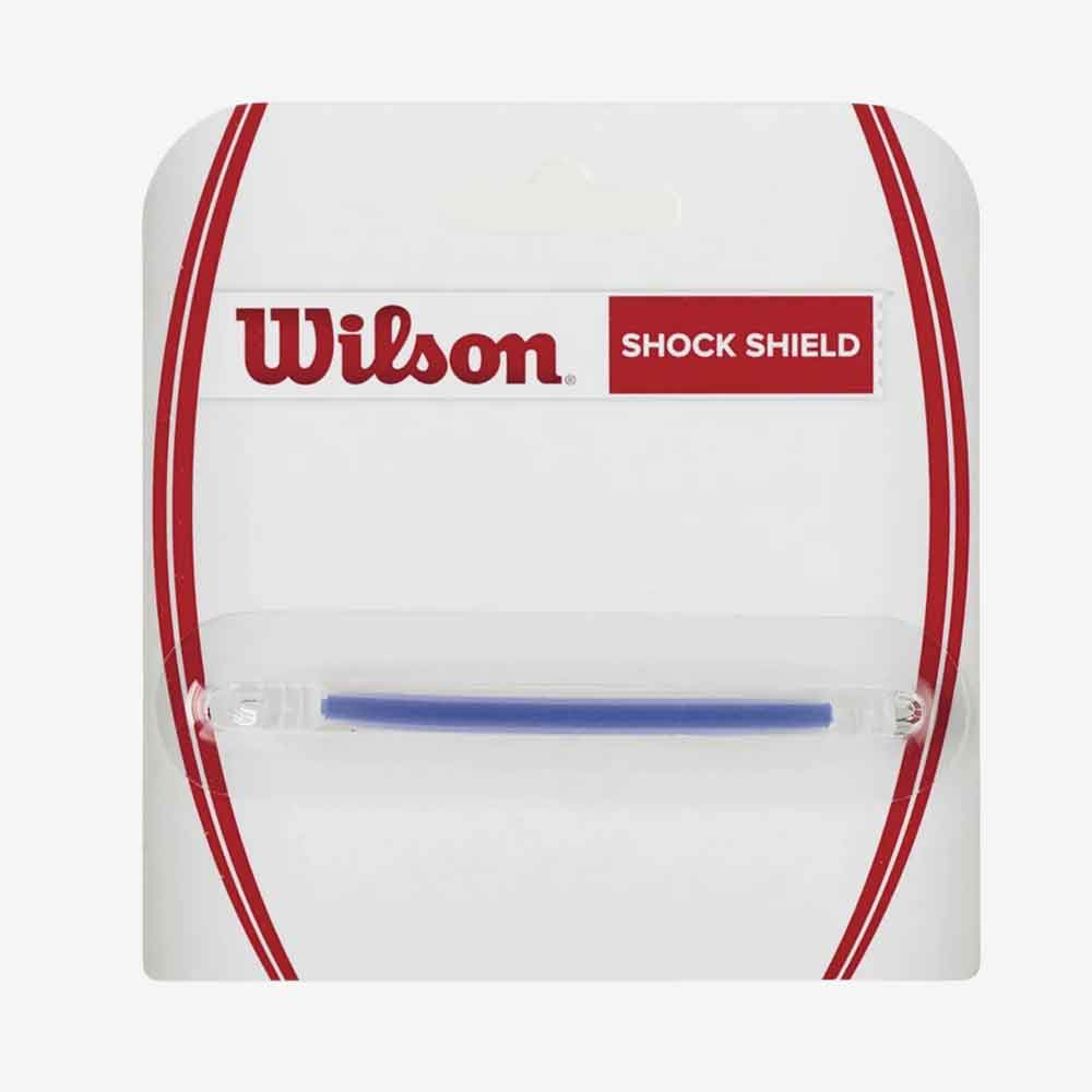 Embalagem original do produto Antivibrador Wilson Shock Shield com logo da marca.