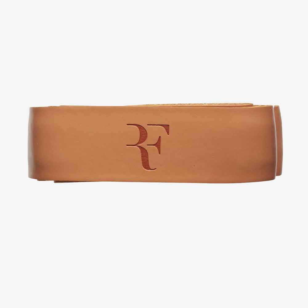 Cushion Grip Wilson RF Premium em detalhe mostrando a textura e o logo RF.