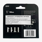 Verso da embalagem do Cushion Grip Wilson RF Premium.