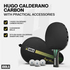 Conteúdo do Kit Tenis de Mesa Joola Carbon Speed Hugo Calderano.