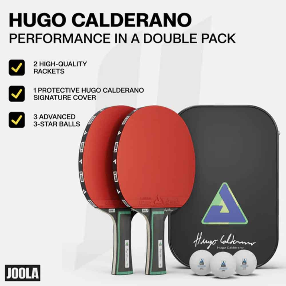 Descrição de  performance  do Kit de Tênis de Mesa Joola Duo Pro Hugo Calderano.