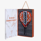 Case exclusivo da Raquete de padel Babolat Viper Juan Lebrón 3.0 com berço protetor e caixa com autógrafo impresso.