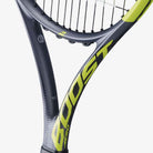 Detalhe do coração da Raquete de Tênis Babolat Boost Aero 102 260g cor verde Cítrico.