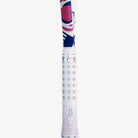 Close no grip educativo da raquete B-Fly 23 mostrando as cores que auxiliam na empunhadura.