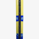 Detalhe do perfil da Raquete de tênis infantil Babolat Ballfighter 23 azul e amarela.