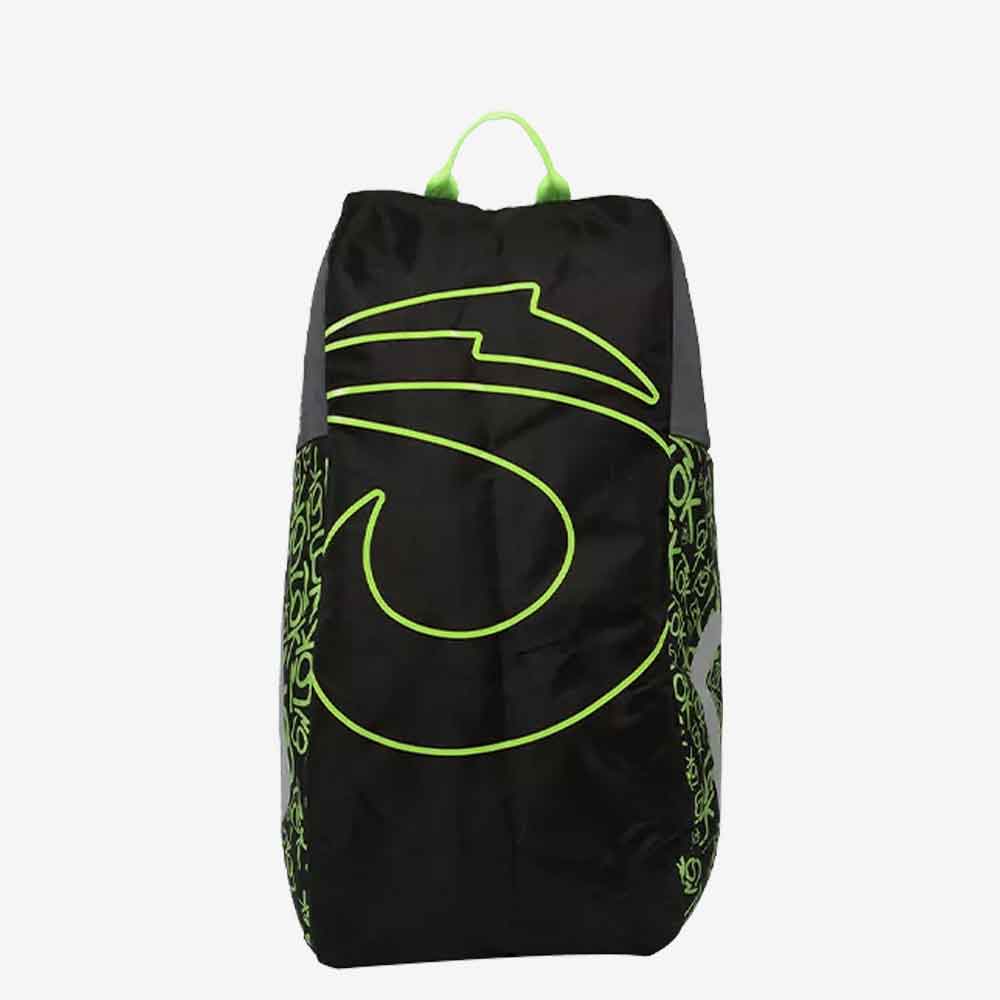 Detalhe da base da raqueteira LÕK Gen 2 com zoom no logotipo em outline da marca.