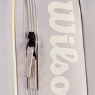 Detalhe do zíper da Raqueteira de Tênis Wilson Team 6PK.