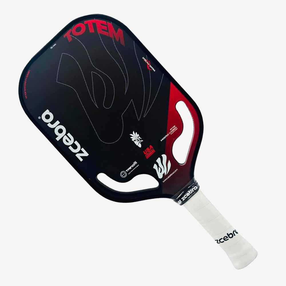 Raquete de Pickleball Zcebra Totem Trinom 19mm Carbono T700