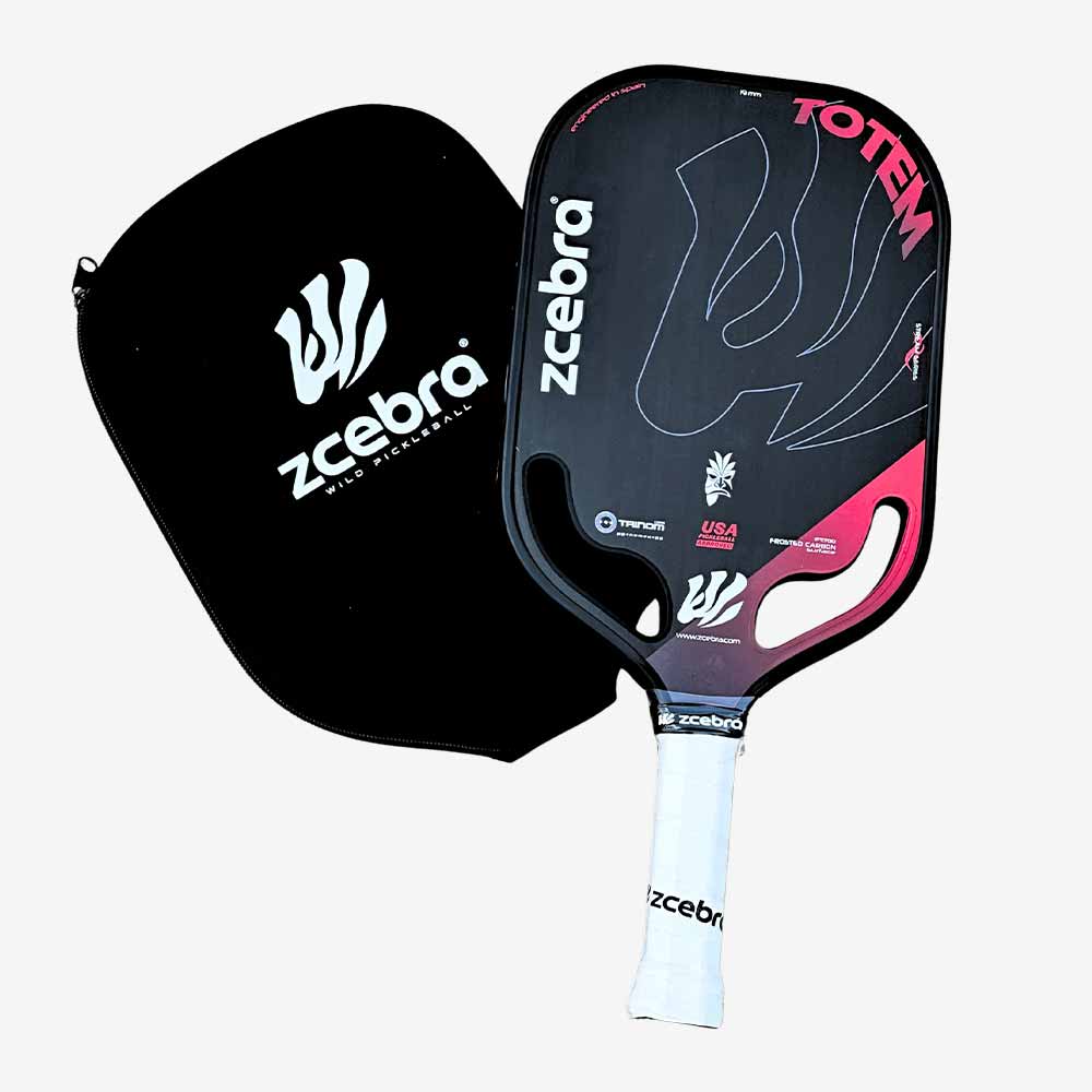 Raquete de Pickleball Zcebra Totem Trinom 19mm Carbono T700